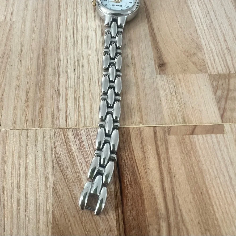 Rumours ladies dainty silver tone bracelet watch NEW BATTERY